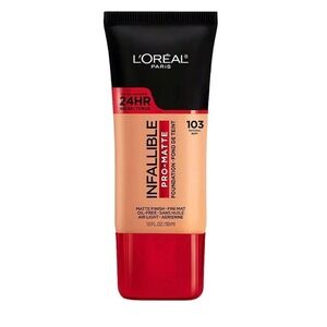 LOreal Paris Infallible Pro Matte Foundation 103 Natural Buff Up to 24 Hour Wear